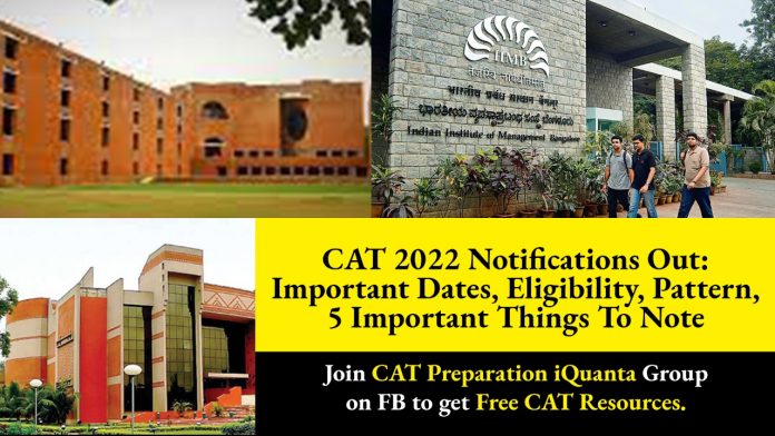 CAT 2022 notifications