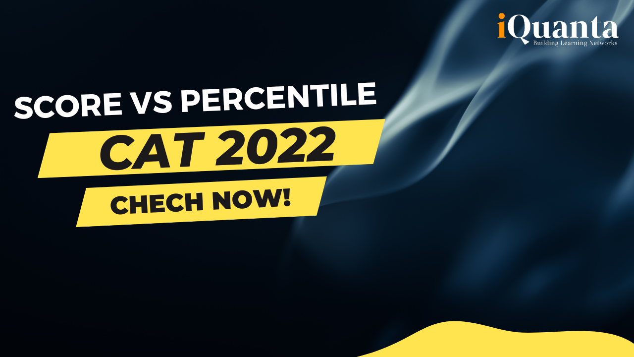 CAT 2022 Score Vs Percentile By IQuanta - No.1 CAT Online Coaching