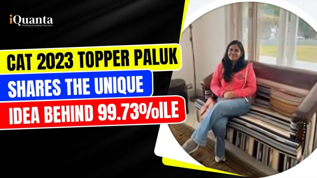 CAT 2023 Topper Paluk