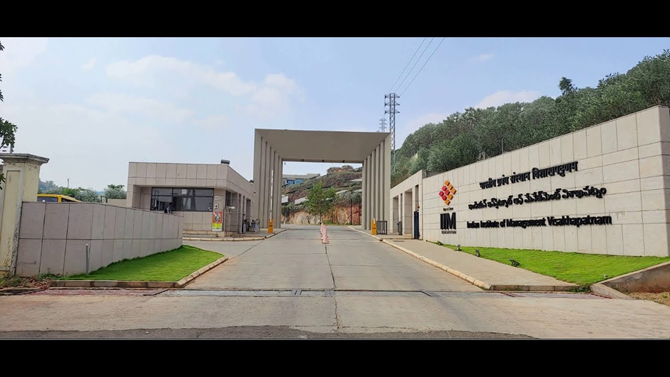 Image of IIM Visakhapatnam campus emphasizing its focus on leadership and inclusivity.