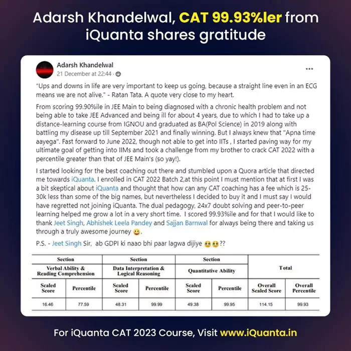 CAT coaching in Chandigarh