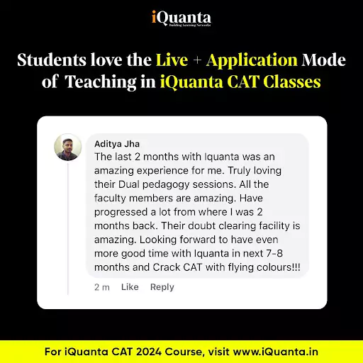 Dual Pedagogy in iQuanta CAT Classes