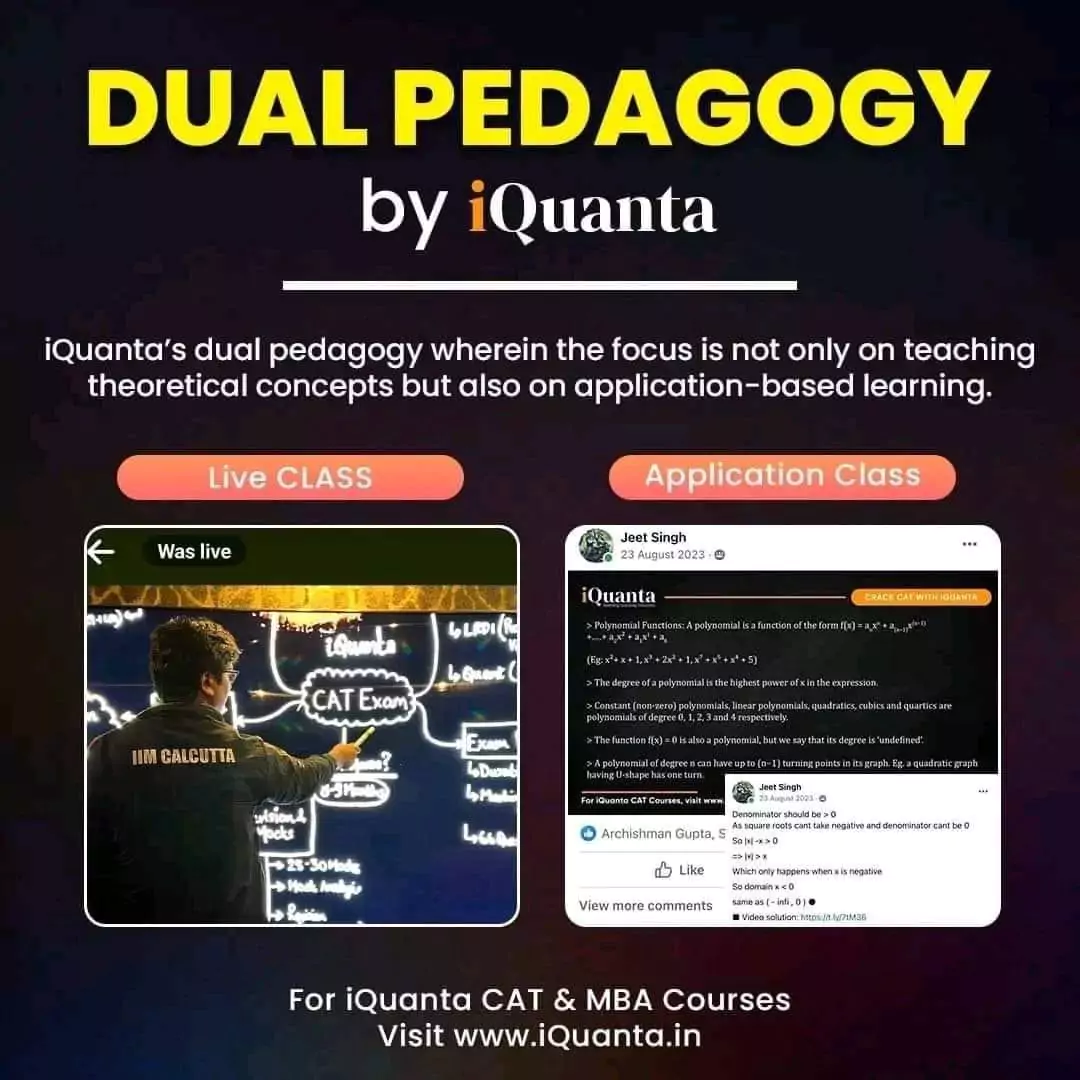 Dual Pedagogy in iQuanta CAT Classes