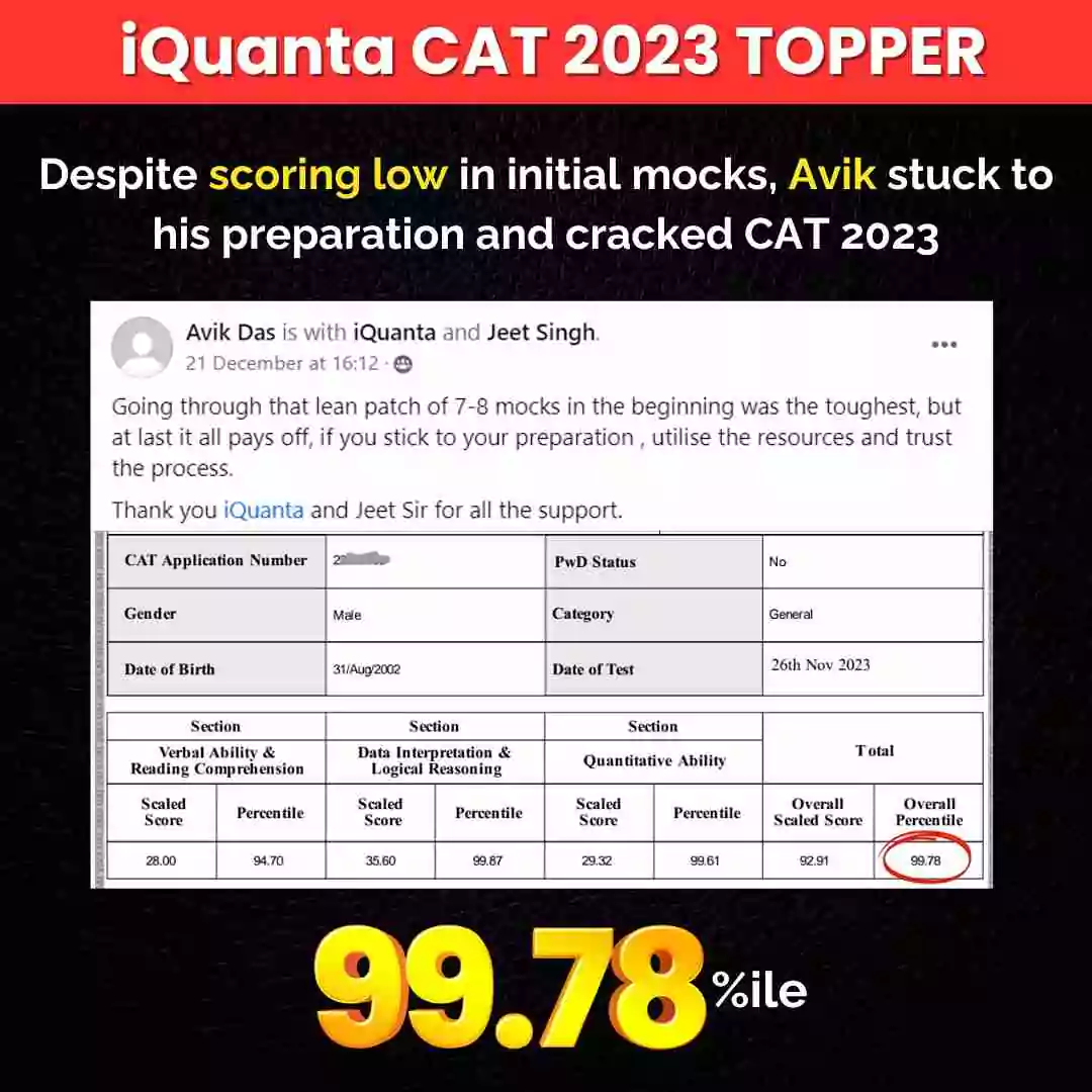 iQuanta toppers feedbacks