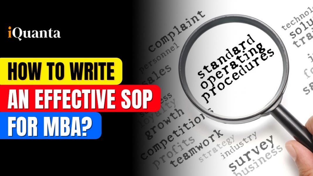 How to Write a SOP for MBA.