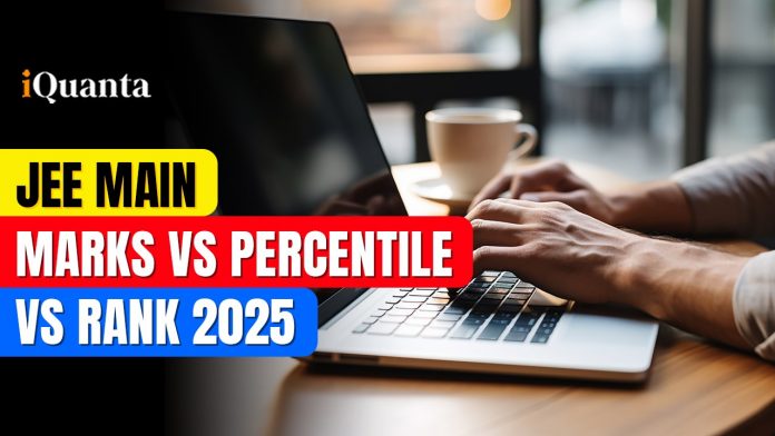 JEE Main Marks Vs Percentile Vs Rank 2025