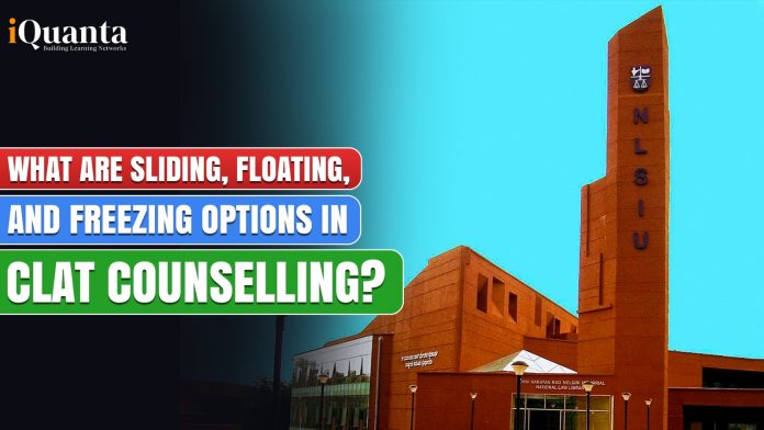 Sliding, Floating, and Freezing Options in CLAT Counselling