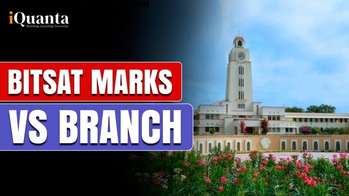 BITSAT Marks vs Branch