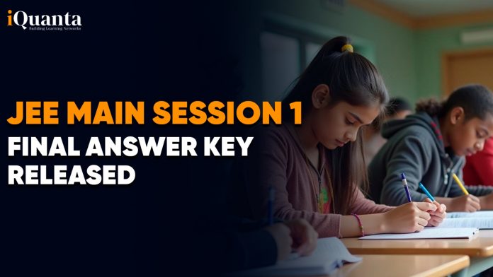 JEE Main Session 1 Final Answer Key Out