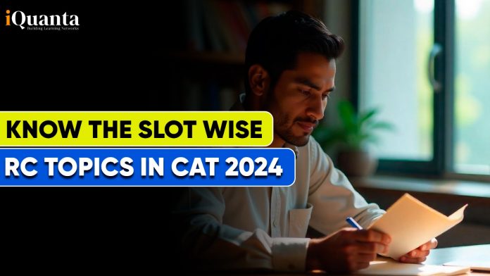 RC Topics in CAT 2024